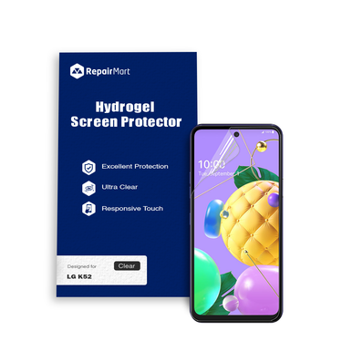 LG K52 Compatible Premium Hydrogel Screen Protector With Full Coverage Ultra HD